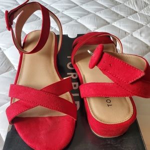 Torrid red 1 inch shoes